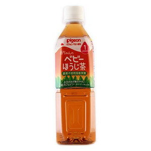 『ピジョン　赤ちゃんのベビーほうじ茶 500ml（1ヶ月頃から）』商品コード：4902508135832 ※画像はイメージとなりますので、実際の商品とは異なる場合がございます★苦味をおさえて赤ちゃんにも飲みやすい、ほうじ茶です。一般向けほうじ茶と比べて低カフェインで、安心して赤ちゃんに与えられます。おふろあがり、おでかけ先や汗をかいた時など、赤ちゃんの日頃の水分補給に。着色料、保存料、香料無添加。1か月頃から。◆使用方法 ・お風呂上り、お出かけ先や汗をかいたときなど、お子様の日頃の水分補給に。・開栓後は、飲む量だけを別容器に移して飲ませてください。残りは、必ずキャップをしてすぐ冷蔵庫に入れ、3日以内に使用してください。 ◆使用上の注意 ●授乳や食事の妨げとならないよう、与えすぎに注意してください。●容器のまま温めたり、凍らせたりしないでください。内容液が膨張し、容器が破損したり、成分が分離、沈殿することがあります。●落下などの衝撃によって密封性が損なわれることがあります。ラベルフィルムをはがして中身に問題がないことをご確認の上、ご使用ください。 ◆原材料名・ほうじ茶（国産）、酸化防止剤（ビタミンC)・本製品には、アレルギー物質（厚生労働省選定25品目）を含む原材料を使用しておりません。 ◆栄養成分　(100mLあたり)・エネルギー0kcaL、たんぱく質0g、脂質0g、炭水化物0g、ナトリウム3mg 【お問い合わせ先】広告文責：株式会社ドラッグピュア作成：201405KY神戸市北区鈴蘭台北町1丁目1-11-103TEL:0120-093-849発売元：ピジョン株式会社TEL:03-5645-1188区分：ベビー飲料 ■ 関連商品 ピジョン株式会社 お取り扱い商品ベビー飲料 関連商品マタニティ・ベビー 関連商品