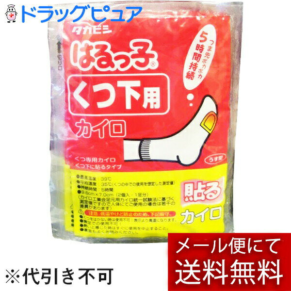 【本日楽天ポイント5倍相当】【メール便で送料無料 ※定形外発送の場合あり】タカビシ化学株式会社 はるっ子 くつ下用 5足分入＜貼るカイロ＞【RCP】 外箱は開封した状態でお届けします 【開封】