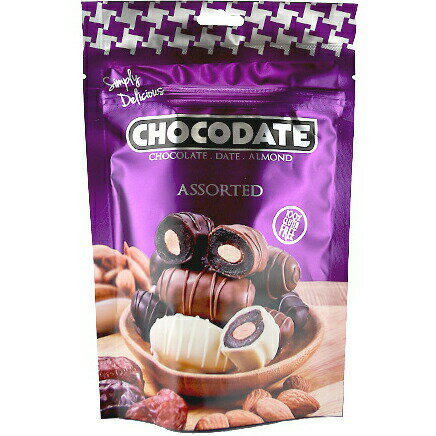 ■製品特徴 ◆Ronda社sLanRondanEmiratesnLLCNは、UAEの構成国の一つであるドバイから良質のお菓子類を製造し輸出している会社です。 ミラクルフルーツのデーツをベルギー産の良質なチョコレートで包み、デーツの中にカリフォルニア産アーモンドを入れました。 ミルク、ダーク（75％カカオチョコ）、ホワイトの3種類をアソート。 ■原材料名 デーツ、ミルクチョコレート（砂糖、ココアバター、全粉乳、カカオマス、脱脂粉乳、ココアパウダー、乳脂肪、食塩）、ダークチョコレート（カカオマス、砂糖、ココアパウダー、ココアバター、食塩）、ホワイトチョコレート（砂糖、ココアバター、全粉乳、脱脂粉乳、乳脂肪、食塩）、アーモンド／乳化剤、香料、（一部に乳成分・大豆・アーモンドを含む） 【お問い合わせ先】 こちらの商品につきましては当店(ドラッグピュア)または下記へお願いします。 CACAOMONO 電話：078-521-4456(代) 広告文責：株式会社ドラッグピュア 作成：202209SN 神戸市北区鈴蘭台北町1丁目1-11-103 TEL:0120-093-849 販売会社：CACAOMONO 輸入販売：日本珈琲貿易株式会社 区分：食品・アラブ首長国連邦製 ■ 関連商品 CACAOMONO　お取扱い商品