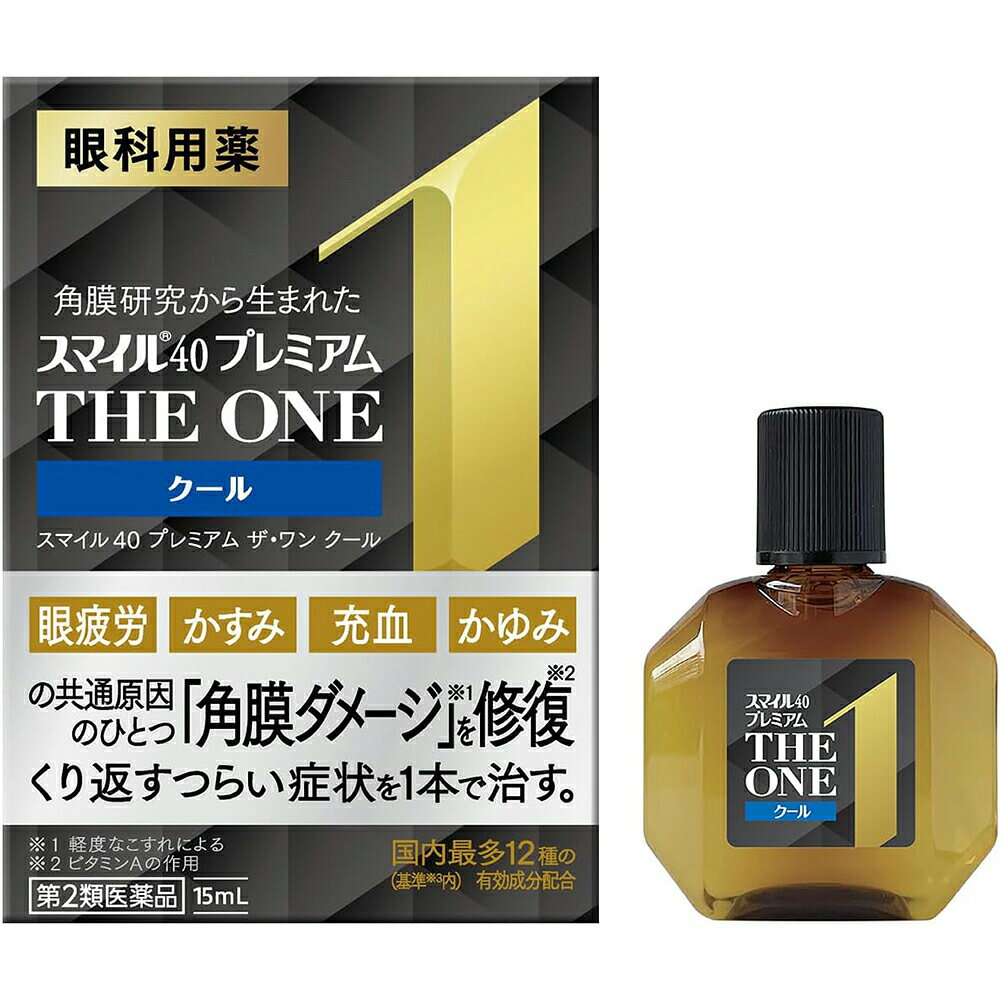 ■製品特徴 眼疲労・かすみ・充血・かゆみの共通原因のひとつ 角膜ダメージ※1を修復するビタミンA配合 これらすべての症状を1本で治す！ 国内（基準※2内）最多12種の有効成分配合 原因アプローチ×症状アプローチ ※1 軽度なこすれによる ※2 基準とは厚生労働省が承認事務の効率化を図るために定めた医薬品の範囲 ●防腐剤無添加 　スマイルの独自技術により防腐効果を持たせています。防腐剤（ベンザルコニウム塩化物など）を配合していません。使用期限や保管方法も防腐剤配合の目薬と同様にお使いいただけます。 ■使用上の注意 ▲相談すること▲ 1．次の人は使用前に医師，薬剤師又は登録販売者に相談してください 　（1）医師の治療を受けている人。 　（2）薬などによりアレルギー症状を起こしたことがある人。 　（3）次の症状のある人。はげしい目の痛み 　（4）次の診断を受けた人。緑内障 2．使用後，次の症状があらわれた場合は副作用の可能性があるので，直ちに使用を中止し，添付の文書を持って医師，薬剤師又は登録販売者に相談してください ［関係部位：症状］ 皮膚：発疹・発赤，かゆみ 目：充血，かゆみ，はれ，しみて痛い 3．次の場合は使用を中止し，この文書を持って医師，薬剤師又は登録販売者に相談してください 　（1）目のかすみが改善されない場合。 　（2）5-6日間使用しても症状がよくならない場合。 ●その他の注意● 粘度の高い成分を配合しています。使用後，一時的にかすんでみえる場合がありますので注意してください。 ■効能・効果 目の疲れ，目のかすみ（目やにの多いときなど），結膜充血，目のかゆみ，眼瞼炎（まぶたのただれ），眼病予防（水泳のあと，ほこりや汗が目に入ったときなど），紫外線その他の光線による眼炎（雪目など），ハードコンタクトレンズを装着しているときの不快感 ■用法・用量 1日3-6回，1回1-3滴を点眼してください。 【用法関連注意】 （1）過度に使用すると，異常なまぶしさを感じたり，かえって充血を招くことがあります。 （2）小児に使用させる場合には，保護者の指導監督のもとに使用させてください。 （3）容器の先を目やまぶた，まつ毛に触れさせないでください（汚染や異物混入（目やにやほこり等）の原因になります。）。また，混濁したものは使用しないでください。 （4）ソフトコンタクトレンズを装着したまま使用しないでください。 （5）点眼用にのみ使用してください。 ■成分分量 100mL中 レチノールパルミチン酸エステル 50000単位 酢酸d-α-トコフェロール 0.045g ピリドキシン塩酸塩 0.01g コンドロイチン硫酸エステルナトリウム 0.1g アミノエチルスルホン酸(タウリン) 1g L-アスパラギン酸カリウム 0.8g ネオスチグミンメチル硫酸塩 0.005g クロルフェニラミンマレイン酸塩 0.03g 塩酸テトラヒドロゾリン 0.02g イプシロン-アミノカプロン酸 1g ベルベリン塩化物水和物 0.015g グリチルリチン酸二カリウム 0.25g 添加物として ホウ酸，トロメタモール，エデト酸ナトリウム，ジブチルヒドロキシトルエン(BHT)，プロピレングリコール，ポビドン，ヒプロメロース(ヒドロキシプロピルメチルセルロース)，ポリオキシエチレンポリオキシプロピレングリコール，l-メントール，d-ボルネオール，pH調節剤 を含有します ■剤型：液剤 ■保管及び取扱い上の注意 （1）直射日光の当たらない涼しい所に密栓して保管してください。 　品質を保持するため，自動車内や暖房器具の近くなど高温の場所（40℃以上）に放置しないでください。 （2）小児の手の届かない所に保管してください。 （3）他の容器に入れ替えないでください（誤用の原因になったり品質が変わります。）。 （4）他の人と共用しないでください。 （5）使用期限（外箱の底面に書いてあります）の過ぎた製品は使用しないでください。なお，使用期限内であっても一度開封した後は，なるべく早くご使用ください。 （6）容器を横にして点眼したり，保存の状態によっては，容器の先やキャップ部分に成分の結晶が付着することがあります。 　その場合には清潔なガーゼで軽くふき取ってご使用ください。 （7）液色は生薬由来の成分を配合しているため黄色です。衣類などにつくと着色することがありますので，つかないように充分注意してください。 （8）品質保持のため脱酸素剤が入っています。 　透明フィルム開封後は脱酸素剤を捨ててください。 ◇自然環境に配慮し，携帯袋は入れておりません。 【お問い合わせ先】 こちらの商品につきましての質問や相談につきましては、当店（ドラッグピュア）または下記へお願いします。 ライオン株式会社　お客様センター 電話：0120-813-752 受付時間：9：00-17：00（土，日，祝日を除く） 広告文責：株式会社ドラッグピュア 作成：202404SN 神戸市北区鈴蘭台北町1丁目1-11-103 TEL:0120-093-849 製造販売：ライオン株式会社 区分：第2類医薬品・日本製 文責：登録販売者　松田誠司 使用期限：使用期限終了まで100日以上 ■ 関連商品 スマイル40 ライオン　お取扱い商品