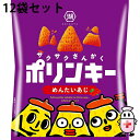 【送料無料】株式会社湖池屋 ポリンキー めんたいあじ 55g×12個セット<明太子味 コーンスナック>【北海道・沖縄は別途送料必要】【△】(4)