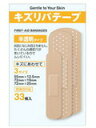 【本日楽天ポイント5倍相当】【定形外郵便で送料無料でお届け】共立薬品工業キズリバテープ半透明3サイズ 33枚【医薬部外品】【TK140】