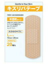 【本日楽天ポイント5倍相当】【定形外郵便で送料無料でお届け】共立薬品工業キズリバテープ半透明Lサイズ 20枚【医薬部外品】【TK140】