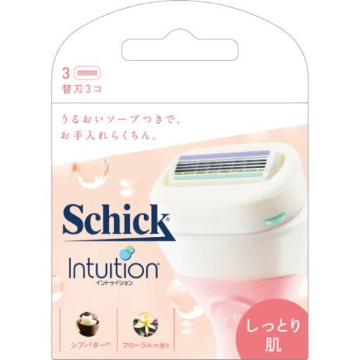 【本日楽天ポイント5倍相当】【メール便で送料無料でお届け 代引き不可】シック・ジャパン株式会社シック イントゥイション しっとり肌 替刃 3個【ML385】 【本日楽天ポイント5倍相当】【メール便で送料無料でお届け 代引き不可】シック・ジャパン株式会社シック イントゥイション しっとり肌 替刃 3個【ML385】