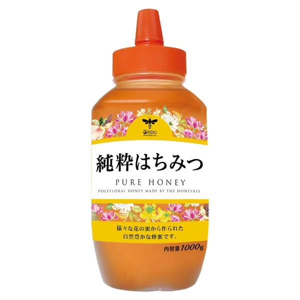 【3%OFFクーポン 4/4 20:00〜4/10 01:59迄】【送料無料】株式会社医食同源ドットコム 純粋はちみつ 1000g【RCP】【△】