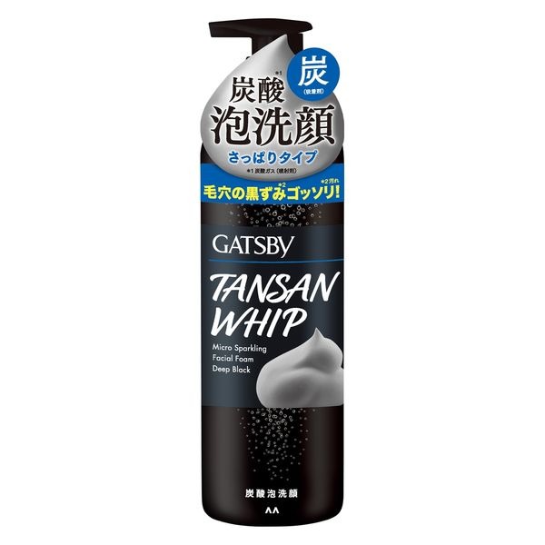 【本日楽天ポイント5倍相当】【送料無料】株式会社マンダムギャツビー マイクロスパークリング泡洗顔 ディープブラック 200g【RCP】【△】