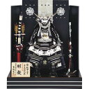 【メーカ直送】吉 徳黒絲縅 鎧7号床飾り 剛毅(シルバー)<ギフト><端午の節句><五月人形>【RCP】
