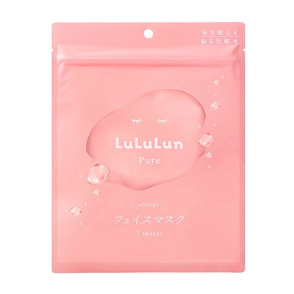 ■製品特徴・「みんなに（everyone）、毎日（everyday）、いつでも（everytime）」使ってもらいたいから、名前は「エブリーズ」！・「肌の幸福感」をコンセプトに、「ごきげん（※1）」な使い心地にこだわったデイリーマスクです。・カカオエキス（※2）、海藻エキス（※3）、肌荒れ防止成分（※4）などを配合し、肌荒れしづらい健やかな素肌に導きます。・やわらかな肌触りでお肌に密着してうるおいを保つ「マシュマロフィットシート」を採用。・乾燥や肌荒れが気になる方、フェイスマスクを初めて使う方、毎日のフェイスマスク習慣を始めたい方などに。（※1）保湿によりうるおった状態のこと（※2）整肌成分（※3）ワカメエキス（保湿成分）（※4）ビルベリー葉エキス、アルギン酸Na、ラウリルベタイン、ポリグルタミン酸、シリカ、ベヘニルアルコール■内容量7枚■原材料水、グリセリン、BG、グリセレス-26、PCA-Na、カカオエキス、ビルベリー葉エキス、シリカ、べへニルアルコール、アルギン酸Na、ラウリルベタイン、ポリグルタミン酸、トリ(カプリル酸／カプリン酸)グリセリル、レシチン、トコフェロール、クランベリー果実エキス、ワカメエキス、ツボクサエキス、オウゴン根エキス、イタドリ根エキス、カンゾウ根エキス、チャ葉エキス、ローズマリー葉エキス、カミツレ花エキス、グリチルリチン酸2K、キサンタンガム、(PEG-240／デシルテトラデセス-20／HDI)コポリマー、EDTA-2Na、PEG-40水添ヒマシ油、クエン酸、クエン酸Na、1、2-ヘキサンジオール、カプリリルグリコール、フェノキシエタノール、メチルパラベン■使用方法（1）毎日朝晩のスキンケアに。化粧水代わりに使えます。（2）洗顔後のお肌に密着させ、5〜10分程度おいた後、マスクを折りたたみ、ふき取ります。（3）その後は乳液やクリームでのケアがおすすめです。■注意事項・傷や腫れもの・湿疹・かぶれ・ただれなどの症状がある時は使用しないでください。・お肌に異常が生じていないかよく注意して使用してください。・化粧品がお肌に合わない時、即ち次のような場合には、使用を中止してください。・そのまま使用を続けますと、症状を悪化させることがありますので、皮膚科専門医などに相談されることをおすすめします。(1)使用中、赤み・腫れ・かゆみ・刺激・色抜け(白斑など)や黒ずみなどの症状があらわれた場合。(2)使用した肌に直射日光があたって上記のような症状があらわれた場合。・初めて使用する方や化粧品にかぶれやすい過敏な体質の方は、使用前に腕の内側などで試し、翌日、赤み、かゆみなどの異常がないかどうかを確認してください。・エッセンスが目に入らないよう注意してください。・目に入った時はすぐ洗い流し、異常があらわれた場合は、眼科医などに相談されることをおすすめします。・一度使用したマスクは、衛生上、繰り返し使用しないでください。・一度取り出したマスクは多く出しすぎた時でも袋に戻さないでください。・マスクは水に溶けませんので、洗面所・水洗トイレなどに流さないでください。・直射日光のあたる場所や、極端に高温または低温の場所には保管しないでください。・乳幼児の手に届かない所に保管してください。・開封後は製品が変質しないよう、しっかりとチャックを閉めてください。・チャック部分が下になると液モレがおきる場合がありますので、注意してください。・開封後はなるべく早めに使用してください。【お問い合わせ先】こちらの商品につきましての質問や相談は、当店(ドラッグピュア）または下記へお願いします。Dr.ルルルン株式会社〒150-0002 東京都渋谷区渋谷2-12-4 ネクストサイト渋谷ビル11階電話：0120-200-390受付時間：10:00〜18:00（土日祝除く）広告文責：株式会社ドラッグピュア作成：202508AY神戸市北区鈴蘭台北町1丁目1-11-103TEL:0120-093-849製造販売：Dr.ルルルン株式会社区分：化粧品文責：登録販売者 松田誠司■ 関連商品ヘアケア関連商品Dr.ルルルン株式会社お取り扱い商品