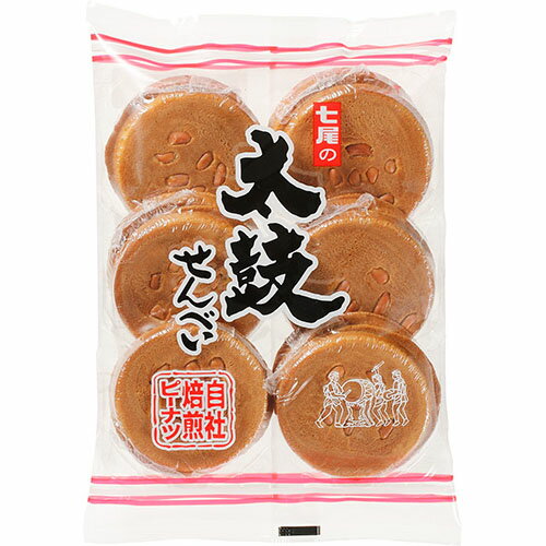 【送料無料】株式会社七尾製菓太鼓せんべい(12枚入)×10個セット【北海道・沖縄は別途送料必要】