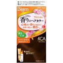 【医薬部外品】ホーユー株式会社ビゲン 香りのヘアカラー 乳液 4CA カフェブラウン(1セット)<密着染め色持ちタイプ。アロマの香りの白髪染め>