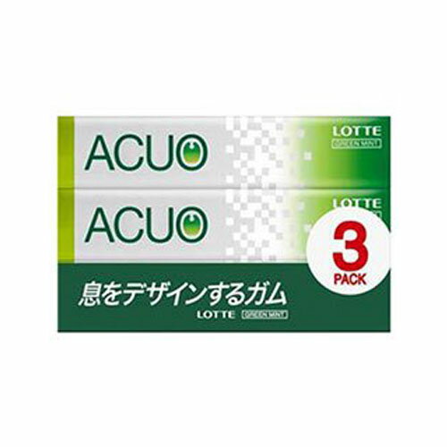 株式会社ロッテACUO(アクオ) グリーンミント 3P×10個セット【北海道・沖縄は別途送料必要】