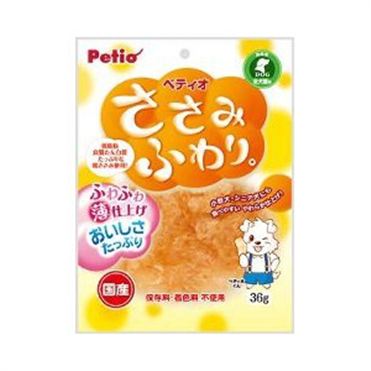 【ペティオ ささみふわり。の商品詳細】●良質たん白質豊富な鶏ささみを食べやすくふわりと仕上げました。●ソフトな食感で幼犬やシニア犬にも安心して与えられます。●より薄く柔らかく仕上げることにより、ふわふわ感UP！●保存料・着色料不使用●全犬種用【ペティオ ささみふわり。の原材料】肉類(鶏ササミ・鶏)、食塩、ソルビトール、グリセリン、プロピレングリコール、リン酸塩(Na)、酸化防止剤(V.C)、発色剤(亜硝酸Na)【栄養成分】粗たん白質・・・45.0％以上粗脂肪・・・2.5％以上粗繊維・・・0.1％以下粗灰分・・・5.5％以下水分・・・20.0％以下【原産国】 日本広告文責：株式会社ドラッグピュア作成：201810VHM神戸市北区鈴蘭台北町1丁目1-11-103TEL:0120-093-849製造販売：株式会社ペティオ区分：ペット用品 ■ 関連商品株式会社ペティオお取扱商品犬のおやつシリーズ