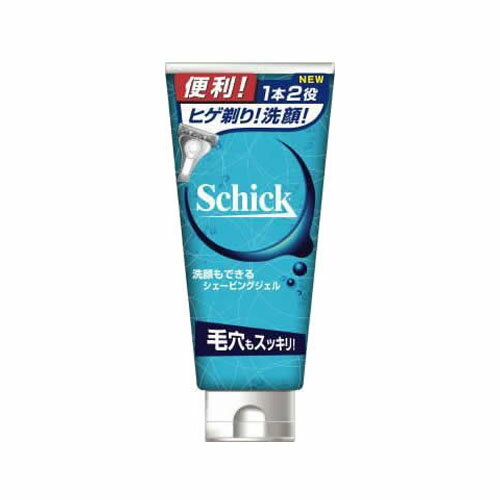シック・ジャパン株式会社シック 洗顔シェービングジェル(180g)<洗顔もできるシェービング剤>【北海道・沖縄は別途送料必要】