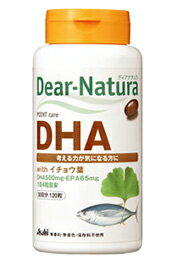 【商品説明】・4粒にDHAを500mg配合した健康補助食品です。・イチョウ葉エキスもプラス。・魚が不足しがちな方、考える力が気になる方などの健康維持にお役立てください。・香料・着色料・保存料は不使用です。【原材料】・DHA含有精製魚油 ・酵母エキス ・イチョウ葉エキス末 ・ゼラチン ・グリセリン ・ミツロウ ・乳化剤 ・酸化防止剤(ビタミンE)【栄養成分】・1日4粒(2.12g)当たり・エネルギー 14.84kcal・たんぱく質 0.52g ・脂質 1.390g ・炭水化物 0.063g・ナトリウム 0.90mg ・DHA 500mg・EPA 65mg・製造工程中で、4粒中に以下の成分を配合しています。・イチョウ葉エキス末 12mg【お召し上がり方】・1日4粒を目安に水またはお湯とともにお召し上がりください。【摂取上の注意】・1日の摂取目安量を守ってください。・体質によりまれに身体に合わない場合があります。　その場合は使用を中止してください。・小児の手の届かないところにおいてください。・妊娠・授乳中の方、小児の使用はさけてください。・治療を受けている方、お薬を服用中の方は、医師にご相談の上、お召し上がりください。・体調や体質により、まれに発疹などのアレルギー症状が出る場合があります。・保存環境によってはカプセルが付着することがありますが、品質には問題ありません。 【保存方法】・直射日光をさけ、湿気の少ない涼しい場所に保管してください。【お問い合わせ先】こちらの商品につきましての質問や相談につきましては、当店（ドラッグピュア）または下記へお願いします。アサヒグループ食品株式会社お客様相談室：0120-630611 菓子・食品・サプリメント商品 受付時間：10:00〜17:00（土・日・祝日を除きます）広告文責：株式会社ドラッグピュア作者：201002MS神戸市北区鈴蘭台北町1丁目1-11-103TEL:0120-093-849製造販売：アサヒグループ食品株式会社区分：健康食品■ 関連商品アサヒフードアンドヘルスケア株式会社お取り扱い製品ディアナチュラシリーズ