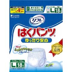 【ポイント13倍相当】株式会社リブドゥコーポレーションリフレはくパンツ　ゆったり安心Lサイズ　18枚入り【RCP】【北海道・沖縄は別途送料必要】