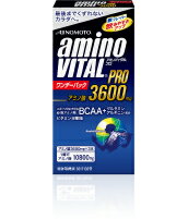 【ポイント13倍相当】味の素株式会社アミノバイタル＜ゴルフ、山、スポーツに、1日使いきり＞ワンデーパック　プロ(PRO)アミノ酸3600mg・3本入×1個セット＜BCAA+グルタミン・アルギニン配合＆ビタミン8種類＞【RCP】【楽天SPU対象店】