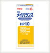 【明治メイバランス HP1.0の商品説明】バランスの良い栄養組成の栄養調整食品「明治メイバランス」。たんぱく質・亜鉛を強化した「HP1.0」です。栄養機能食品（亜鉛・銅・ビオチン）1.0kcal/ml・たんぱく質・亜鉛を強化した「明治メイバランスHP1.0」バナナ風味です。たんぱく質含有量は全エネルギーの20％。良質な乳清たんぱく質を含むトータルミルクプロテインを使用しています。7種類の微量元素（亜鉛・銅・セレン・マンガン・クロム・モリブデン・ヨウ素）を配合。亜鉛の吸収に配慮。ビオチン、シャンピニオンエキスを配合しています。■主な原材料デキストリン、乳たんぱく質、食用油脂（なたね油、パーム分別油）、難消化性デキストリン、ショ糖、食塩、シャンピニオンエキス（マッシュルーム抽出物）、食用酵母、カゼインNa、香料、pH調整剤、乳化剤、水酸化K、炭酸Mg、ビタミン、塩化K、メタリン酸Na、グルコン酸亜鉛、安定剤（ペクチン）、硫酸鉄、グルコン酸銅、（原材料の一部に大豆を含む） ■ご使用上の注意●静脈内等には絶対に注入しないでください。●牛乳・大豆由来の成分が含まれています。これらにアレルギーを示す方は使用しないでください。●容器に変形・漏れ・膨張のあるもの、内容液に凝固・分解・悪臭・味の異常等がある場合は使用しないでください。●食事の代替として使用する場合は、栄養素の過不足に注意し、必要に応じて栄養素や水分を補給してください。●開封後は細菌汚染の可能性が高まるため、衛生管理に注意し、清潔な器具器材を使用してください。●開封後に全量を使用しない場合は、直ちに冷蔵し、その日のうちに使用してください。広告文責及び商品問い合わせ先 広告文責：株式会社ドラッグピュア作成：201102W神戸市北区鈴蘭台北町1丁目1-11-103TEL:0120-093-849製造・販売元：明治乳業株式会社〒136-8908 東京都江東区新砂1丁目2番10号お客様相談センター流動食・介護食0120-201-369区分：栄養機能食品(ビオチン・銅・亜鉛)・日本製■ 関連商品■明治乳業