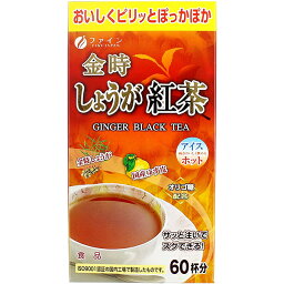 【本日楽天ポイント5倍相当】ファイン金時しょうが紅茶　60包×6個セット【RCP】