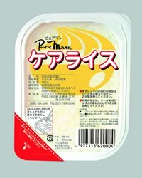 【ケアライスの商品説明】ご利用になられる前に、かかりつけの医師、栄養士の方々にご相談下さい。容器の高さが30mmから27mmに、1ケース12食入りから20食入りに変更になりました。内容量は変わりません。最近、食物アレルギーを起こす人達が大変増えております。その原因食物として、米は卵白に次いで第2位のRAST陽性率になっております。今までは米の代わりに、あわ、ひえ、きび等で補ってきましたが、なかなか満足のできる味ではありませんでした。当社では、その様な方々の為に、出来るだけ通常米に近づけた、低アレルゲン米「ケアライス」を開発致しました。米アレルギーの原因である、米グロブリンと米アルブミンを大幅にカットすることができ、米本来の香り、味を出来るだけ「普通のごはん」に近づけました。■お召し上がり方シールを点線まではがして、電子レンジ（500W）で約2分、 又は、シールをはがさないで、シール面を上にして、熱湯の中で約12分温めて下さい。美味しくお召し上がり戴くために、温めた後に箸等でほぐしてからお召し上がり下さい。■標準成分値( 1食＝160g中 )[一般成分]エネルギー 253kcal 水分 97.6g たんぱく質 1.0g 脂質 0.5g 炭水化物 60.9g 灰分 0g ■品名 包装米飯（白飯） ■内容量 160g×20食 ■原材料名 うるち米、pH調整剤 ■賞味期限 常温7ヶ月 ■保存方法 常温でも保存できますが、なるべく冷暗所に保存してください。 ■配送方法 常温 ■特記事項 お召し上がり方電子レンジの場合・フィルムを点線まで開けて、電子レンジ（500w）で2分加熱してください。湯煎の場合・フィルムを開けずにお湯の中で12分加熱して下さい。温めた後に箸などでほぐして頂くとおいしくおめしあがり頂けます 広告文責及び商品問い合わせ先 広告文責：株式会社ドラッグピュア作成：201101W神戸市北区鈴蘭台北町1丁目1-11-103TEL:0120-093-849製造・販売元：ホリカフーズ株式会社025-794-5536