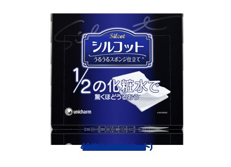 【本日楽天ポイント5倍相当】【送料無料】ユニチャーム株式会社シルコットパフ うるうるスポンジ仕立て　40枚(80カット)入【RCP】【△】【CPT】