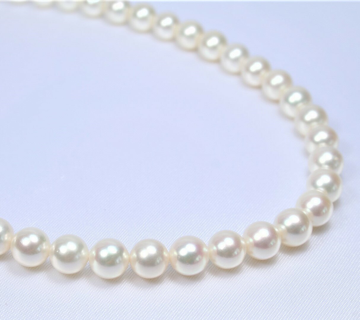 【アウトレット】日本産あこや真珠ネックレス(7-7.5ミリ) 　　（あこや真珠ネックレス、パールネックレス、真珠ネックレス、和珠ネックレス、アコヤパール、あこや真珠、アコヤ真珠、和珠、あこや本真珠)