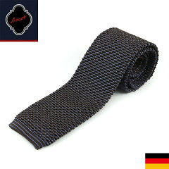 Ascot Silk Knit Tie: Brown / Blue Ascot Silk Knit Tie: Brown / Blue