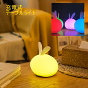 送料無料 テーブルライト ナイトライト インテリア照明 LED usb充電 うさぎ かわいい おしゃれ ベッドサイド ランプ 電気 明かり