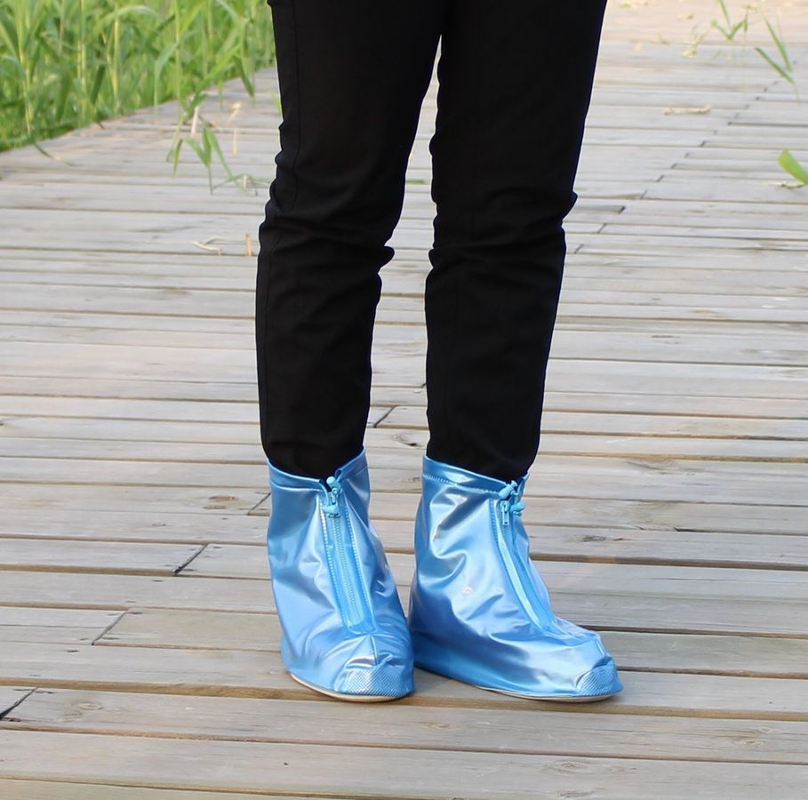 送料無料 レインシューズ 完全防水 レインブーツカバー 折りたたみ長靴 ブーツカバー 携帯レインシューズ 雨具 雨よけ レディース メンズ 男女兼用 無地 ショート丈