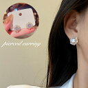 送料無料 ピアス スタッドピアス レディース 女性 アクセサリー ラインストーン キラキラ シンプル エレガント 上品 おしゃれ かわいい ギフト プレゼント ...