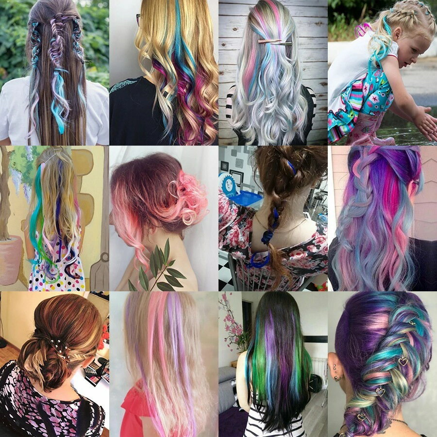 送料無料 エクステ ワンタッチエクステ メッシュ レディース 女性 ヘアアクセサリー ロング ストレート カラフル つけ毛