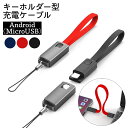 送料無料 充電ケーブル ストラップ付き キーホルダー型 スマホ充電 Android MicroUSB 転送ケーブル 携帯用 持ち歩き キャップ付き 小型 コンパクト ミニ 持ち運び スマホ スマートフォン(2)