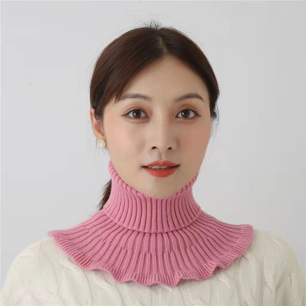 送料無料 付け襟 つけ襟 タートルネック ニット ネックウォーマー リブ レディース 女性 重ね着風 レイヤード風 着ぶくれしない 無地 単色 シンプル 防寒 暖かい 冬 お洒落 おしゃれ 大人女子 婦人 ファッション小物 2