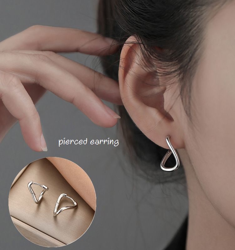 送料無料 ピアス レディース 女性 アクセサリー フープピアス リングピピアス シルバーカラー シンプル かわいい おしゃれ お出かけ オフィス きれいめ デー...