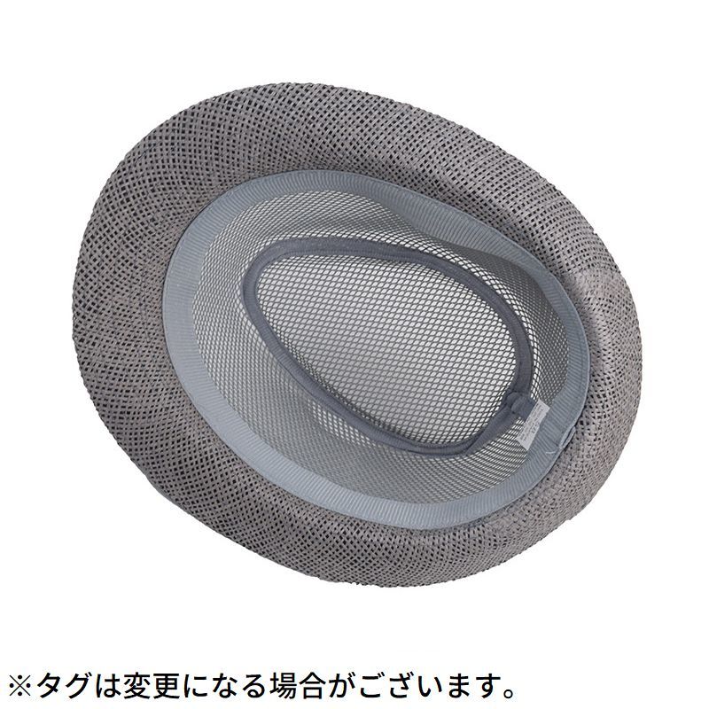 送料無料 麦わら帽子 ストローハット 中折れハット メンズ 麻混 メッシュ 夏 通気...