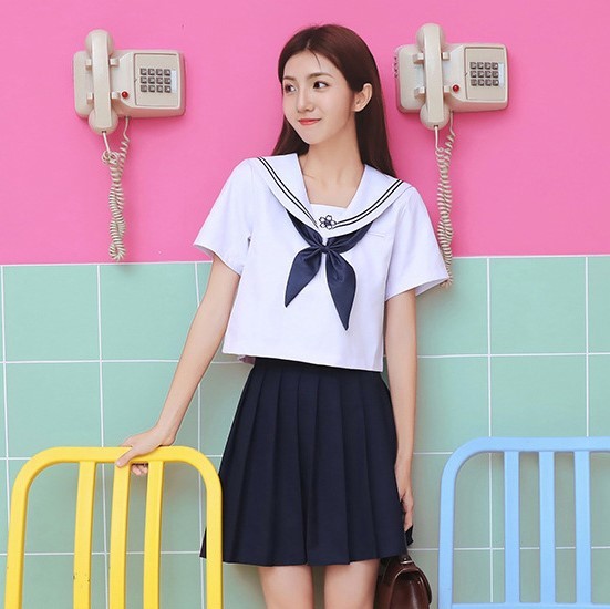 リボンタイ スカーフリボン レディース 女性 ファッション雑貨 制服風 セーラー風 ゴムバンド 無地 ピンク レッド ネイビー シンプル かわいい キュート コスプレ小物 コスプレ衣装 3