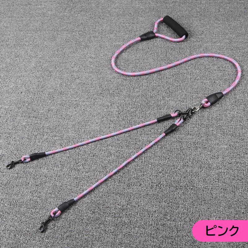 送料無料 リード ダブルリード 犬 いぬ イヌ 小型犬 中型犬 ペット用品 ペットグッ...