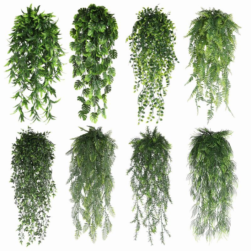 dolcissimoの送料無料 フェイクグリーン 人工観葉植物 造花 緑 藤 つる 壁掛け 枯れない インテリア 飾り リアル 結婚式 ホームガーデン ベランダ｜アングル3