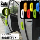 送料無料 リフレクター ドア用反射ステッカー 同色4枚セット シール カーステッカー 車用品 ドア開閉 追突防止 夜間 蛍光 警告 盗難防止 防犯 自転車 バイク 反射板 カー用品 カーアクセサリー ドアエッジ 自動車用品 オープン OPEN