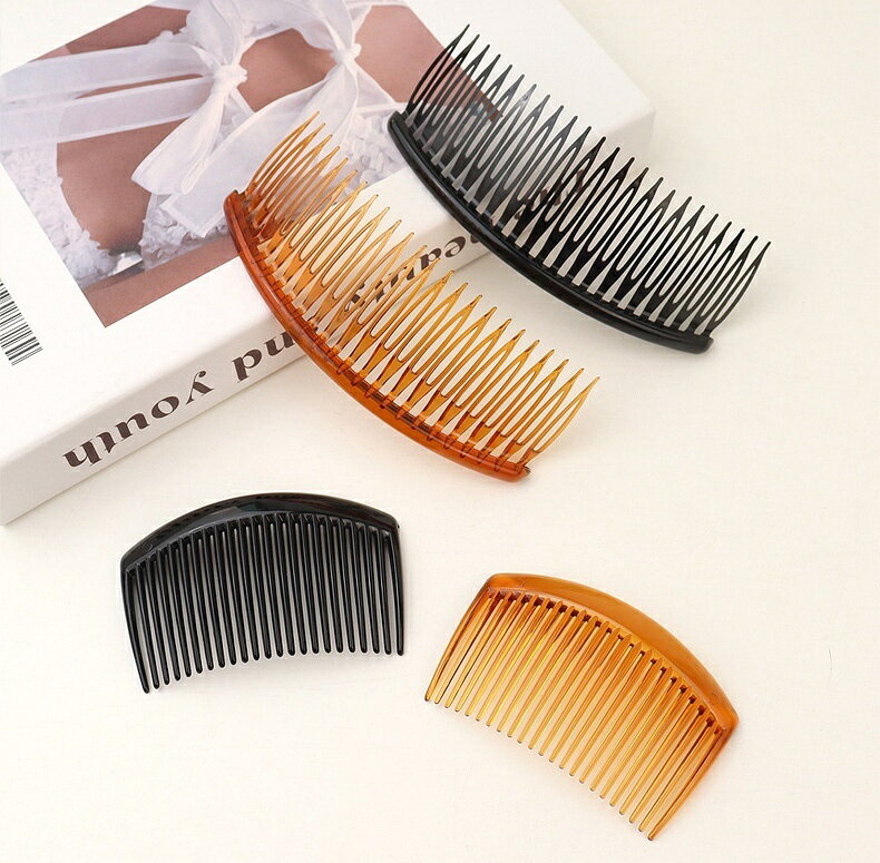 dolcissimoの送料無料 ヘアコーム レディース 女性 髪留め 髪飾り 後れ毛留め ヘアアクセサリー ヘアアレンジ まとめ髪 夜会巻き お団子 シンプル おしゃれ 婦人用｜アングル3
