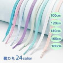 送料無料 靴紐 靴ひも 両足用 2本セット 1足用 100cm 120cm 140cm 160cm 180cm レディース 女性 メンズ 男性 ユニセックス 男女兼用 シンプル カラバリ豊富 シューレース おしゃれ リメイク 単色 無地