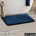 送料無料 バスマット 洗面所マット 足ふきマット 玄関マット トイレマット フロアマット 40 60cm 長方形 柔らかい シンプル おしゃれ お風呂場 浴室