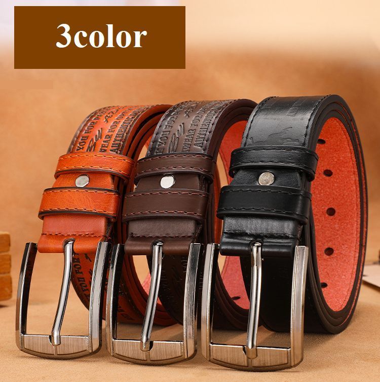 送料無料 ベルト メンズ 男女兼用 レディース シンプル カジュアル おしゃれ ピンバックル 長さ調節可 かっこいい 英字ロゴ