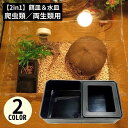 送料無料 エサ入れ 餌入れ 水入れ 爬虫類用 両生類用 エサ皿 餌皿 フードトレイ ウォーターディッシュ カメ トカゲ ヤモリ カメレオン