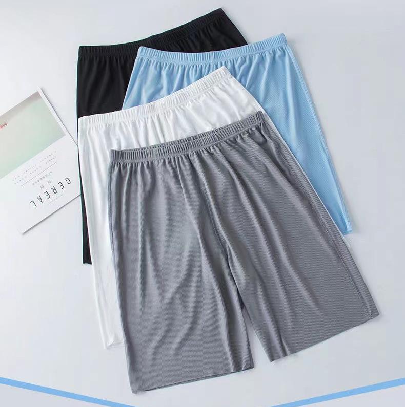 送料無料 パジャマ ルームウェア 上下 2点セット メンズ 男性 シームレス 半袖 ラウンドネック ハーフパンツ 短パン 寝巻 無地 シンプル ベーシック 紳士 大きいサイズ