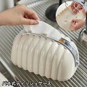 送料無料 ティッシュケース ティッシュボックス バネ式 底上げ 取り出しやすい 卓上 リボン かわいい おしゃれ ティッシュホルダー インテリア(3)