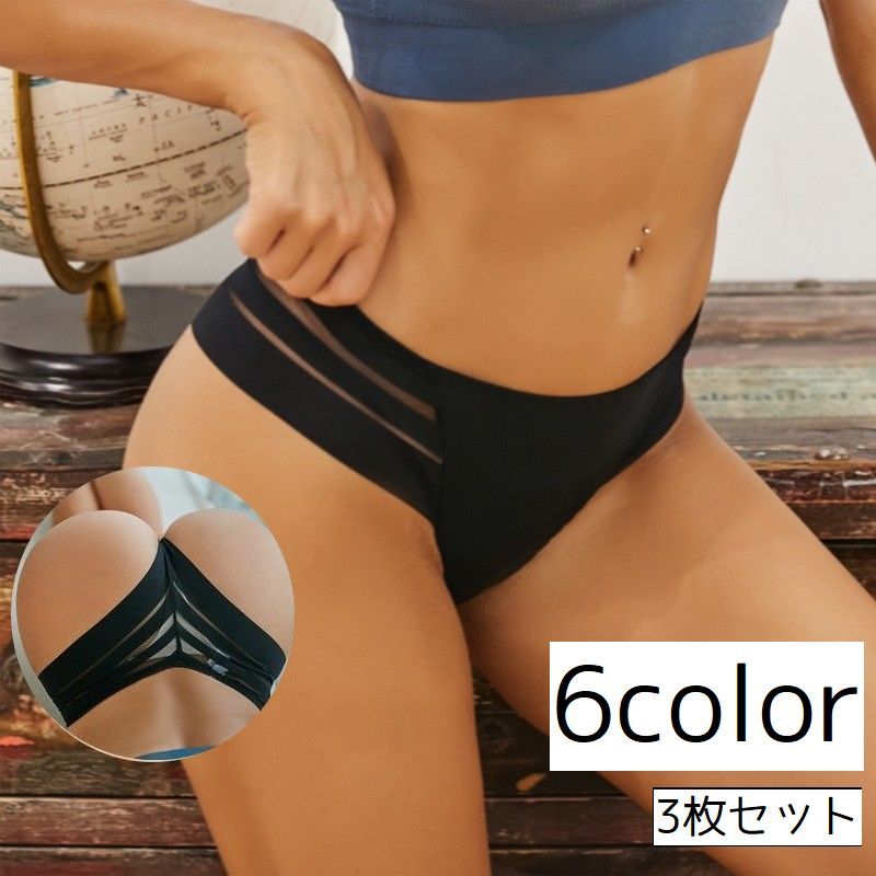 送料無料 Tバックショーツ 3枚セット タンガ レディース 下着 セクシーランジェリー ローライズ メッシュ シースルー 透け感 薄手 伸縮性 通気性