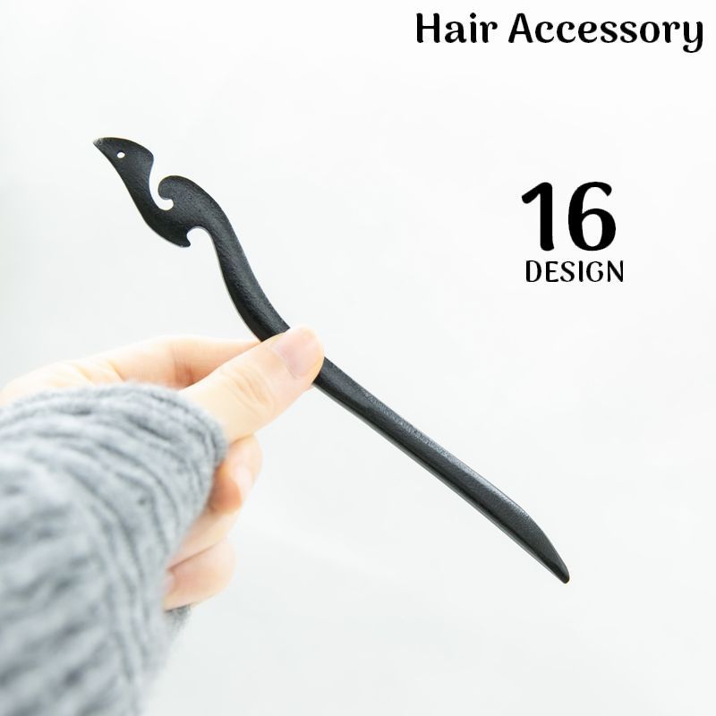 送料無料 かんざし 簪 一本挿し レディース ヘアアクセサリー 木製 髪飾り 髪留め ヘアピン 和装 洋装 着物 浴衣 ブラック おしゃれ
