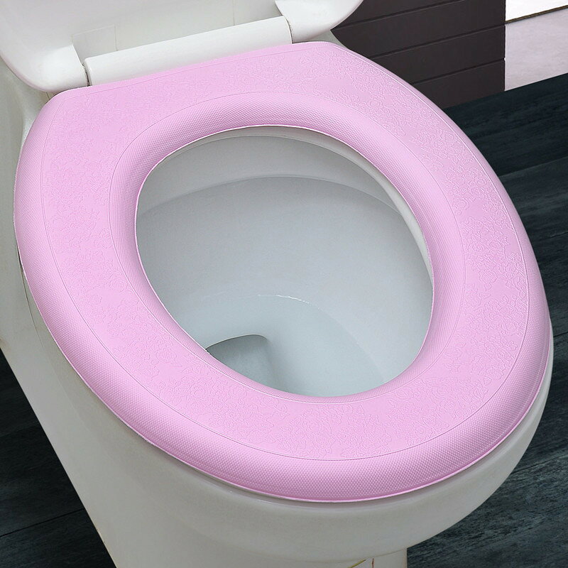送料無料 便座カバー 便座シート トイレカバー O型 トイレ用品 便所用品 EVA 防水 ...