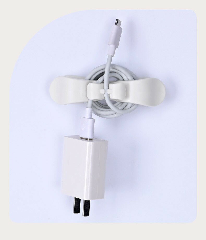 送料無料 ケーブルクリップ ケーブルホルダー 収納用品 両面テープ クリア ブラック ホワイト グレー シンプル スッキリ 整理整頓 配線