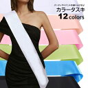 送料無料 タスキ 無地 カラーたすき 文字なし DIY イベント パーティグッズ 誕生日 結婚式 お祝い 記念日 無地 サテン 光沢 ブラック ホワイト ピンク...